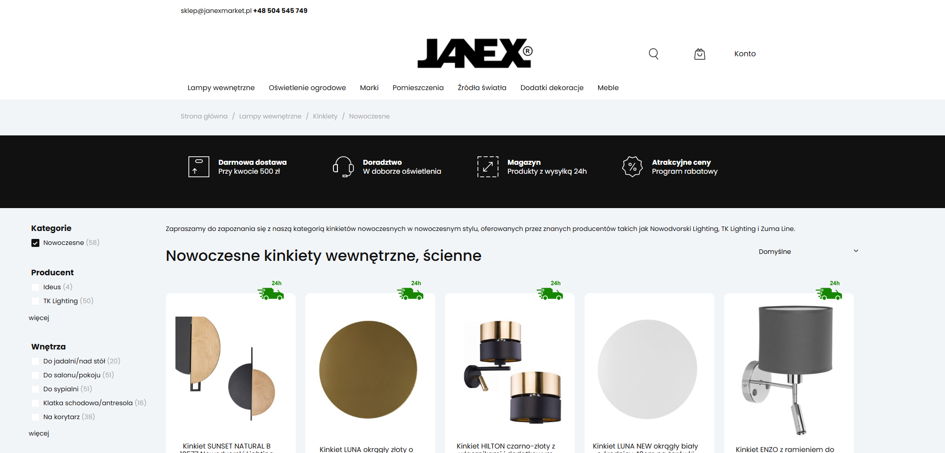 Nowoczesne kinkiety wewnętrzne a energooszczędność – na co zwrócić uwagę przy zakupie?