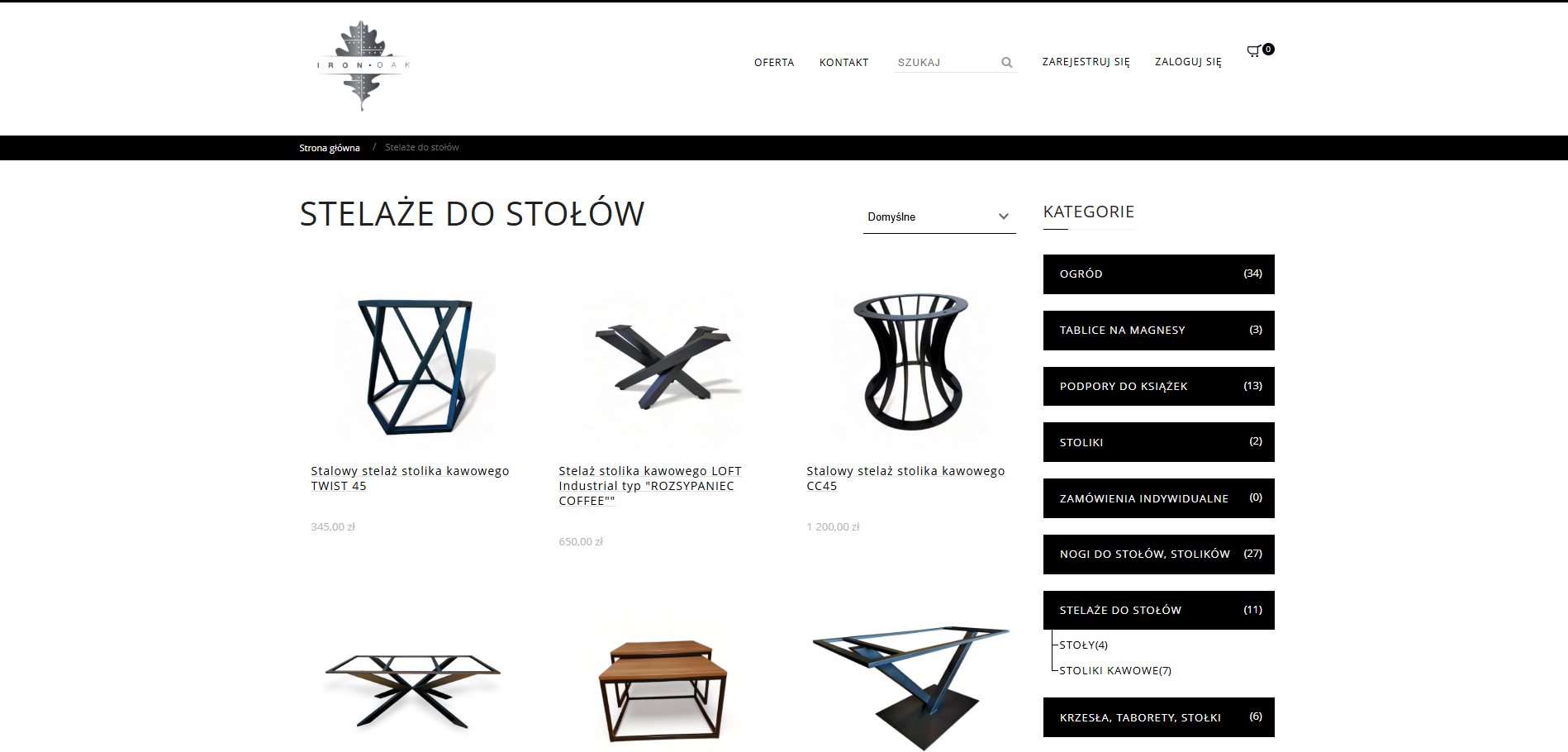 Czarna stal w aranżacjach – jak stelaże w ciemnym wykończeniu zmieniają charakter wnętrza