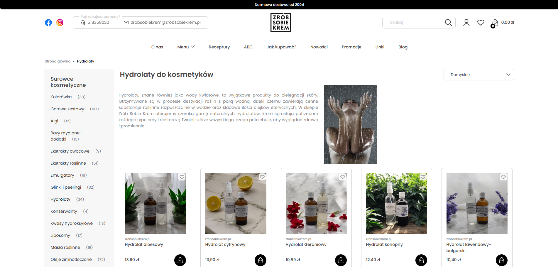 Czym różni się hydrolat od toniku?