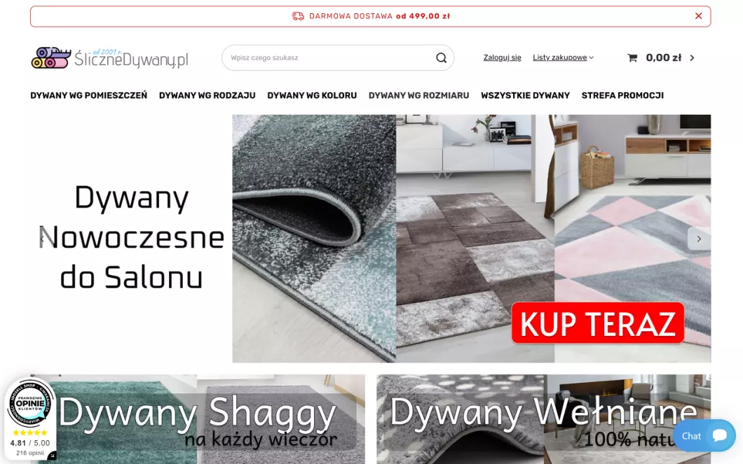 Internetowy sklep z dywanami | ŚliczneDywany.pl