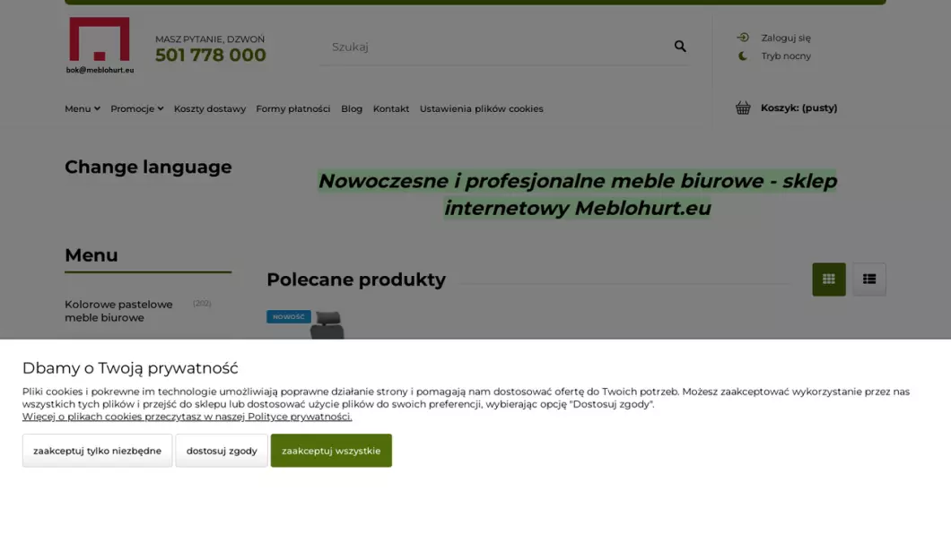 Meble biurowe Meblohurt.eu