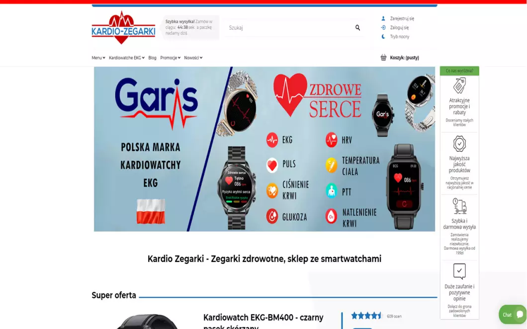 Zegarki zdrowotne - Kardio-Zegarki