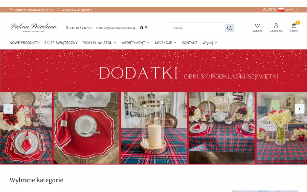 Sklep z porcelaną - Piękna Porcelana