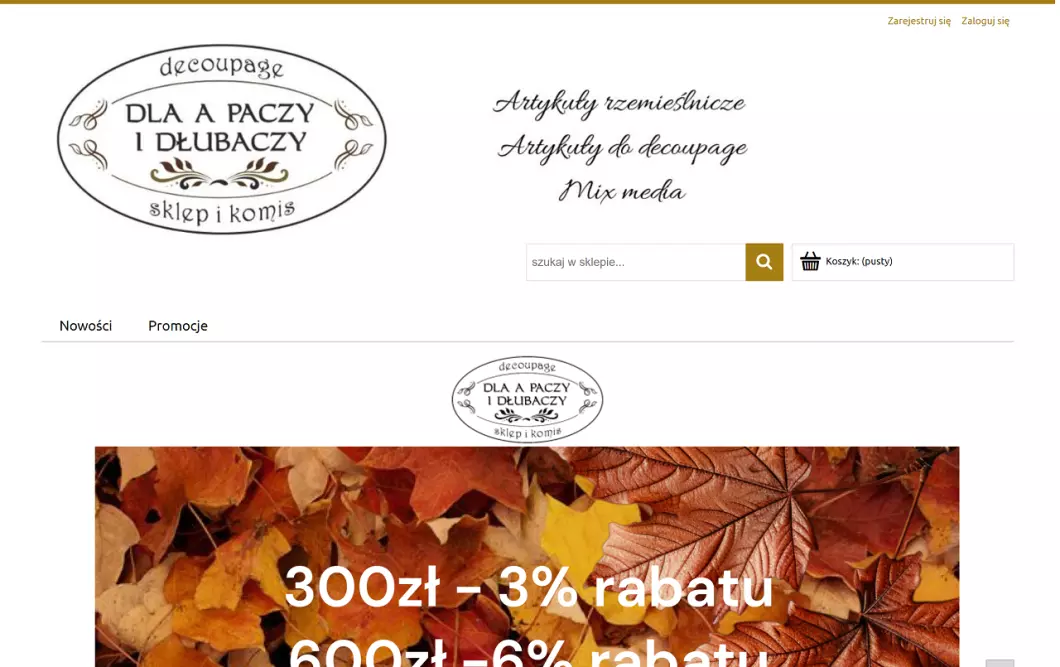 Artykuły artystyczne - Dla A Paczy i Dłubaczy
